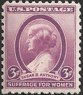 # 784 MNH - SCV-0.25 - SUSAN B. ANTHONY