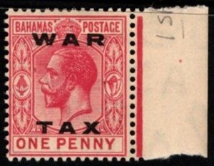 1919 Bahamas Scott #- MR12 1 Penny King George V War Tax Stamp Overprint MNH