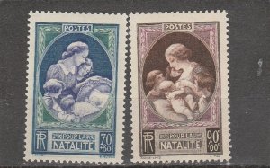 France  B90-B91  MNH  (1939 Mother and Children)