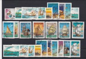 Tanzania Various Sailing Vessels - Ships & Canoes Stamps Ref 24950