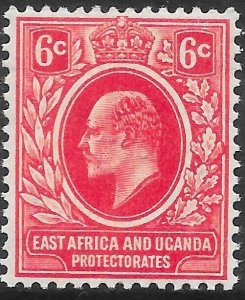 KENYA, UGANDA & TANGANYIKA SG36 1907 6c RED MNH