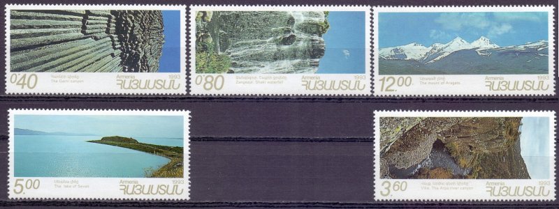 Armenia. 1993. 215-19. The beauties of Armenia. MNH. 