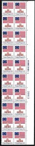 US #1622 MNH plate block, zip code block of 20. Flag & Independence Hall.  Nice