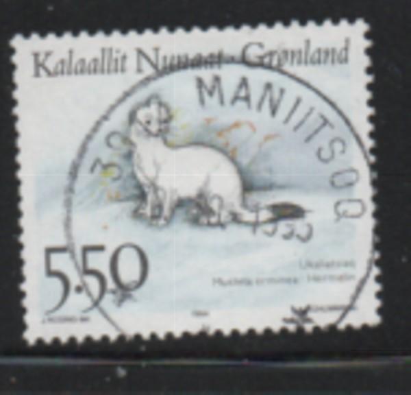 Greenland Sc 270 1994 5.5 kr Ermine stamp used