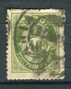 NORWAY; 1890s early classic 'ore' type used Shade of 40ore. + fair Postmark