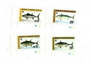 Maldives 1985 - Scott #1130-3 - Fisherman's Day - Set of 4 - MNH