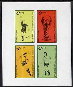 Eynhallow 1982 Football World Cup imperf sheetlet contain...