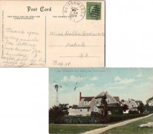 United States Rhode Island Buttonwoods 1909 duplex  1889-1949  PPC (Promenade...