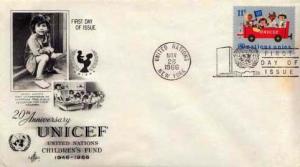 United Nations, First Day Cover, Children