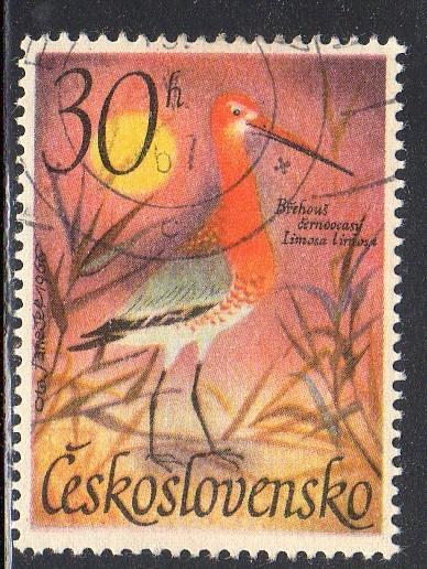 Czechoslovakia 1447 - CTO-H - Godwit (Bird)