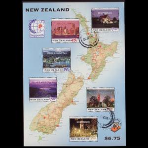 NEW ZEALAND 1995 - Scott# 1254a Sheet-Night Used