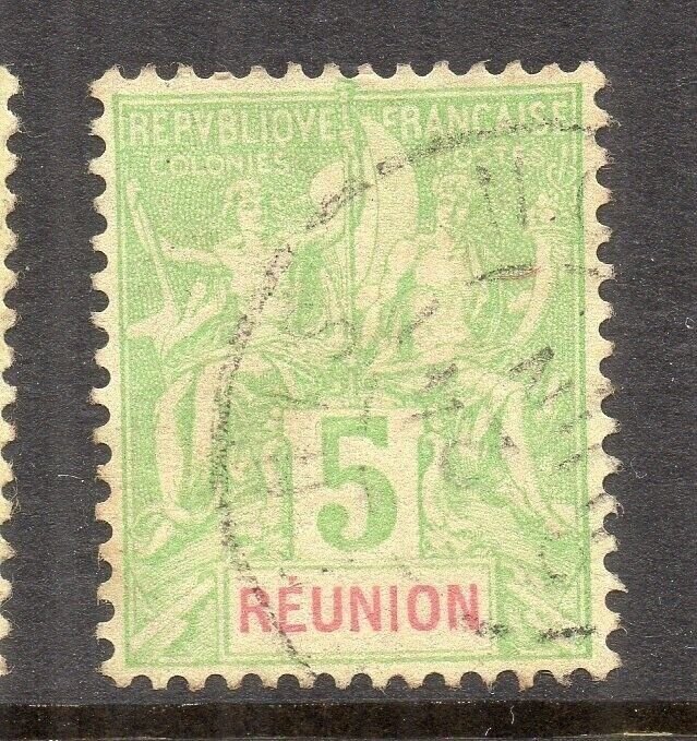 Reunion 1892 TABLET TYPE Early Issue Fine Used 5c. NW-230808