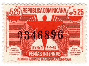 (I.B) Dominican Republic Revenue : Judicial Duty 5.25P