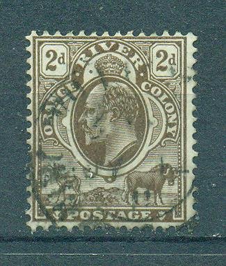 Orange River Colony sc# 63 (2) used cat value $1.00