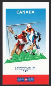WORLD LACROSSE CHAMPIONSHIP = MNH BOOKLET OF 8 BK331 Canada 2006 #2161a