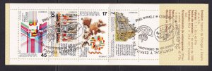 Spain #2463-2466a cancelled 1986  admission to EEC booklet