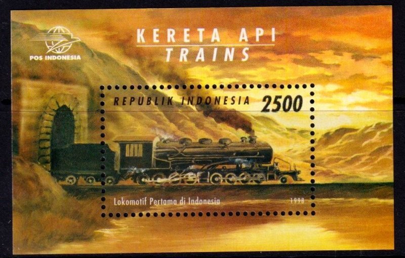 Indonesia 1998 Trains Mint MNH Miniature Sheet SC 1782