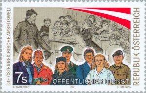 Austria 2001 MNH Stamps Scott 1859 Work Occupation Police Army School