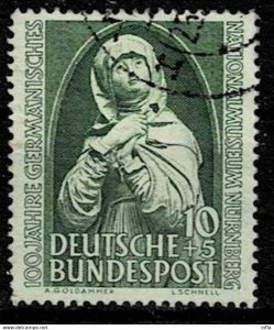 Germany 1952,Sc.#B324 used, Nüremberg Madonna