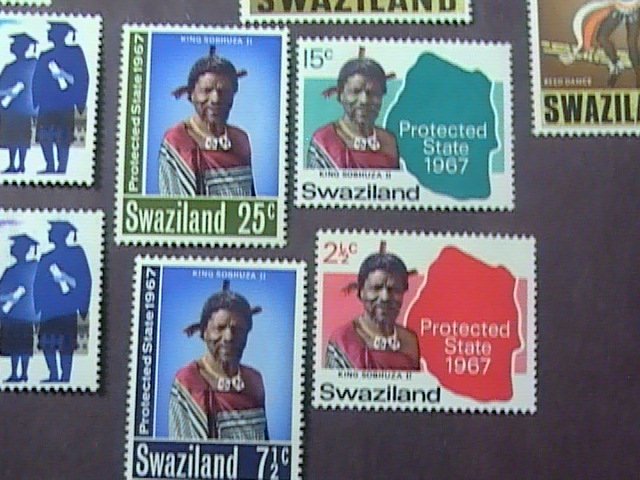 SWAZILAND # 126-142-MINT/HINGED----17 STAMP RUN------1967-68