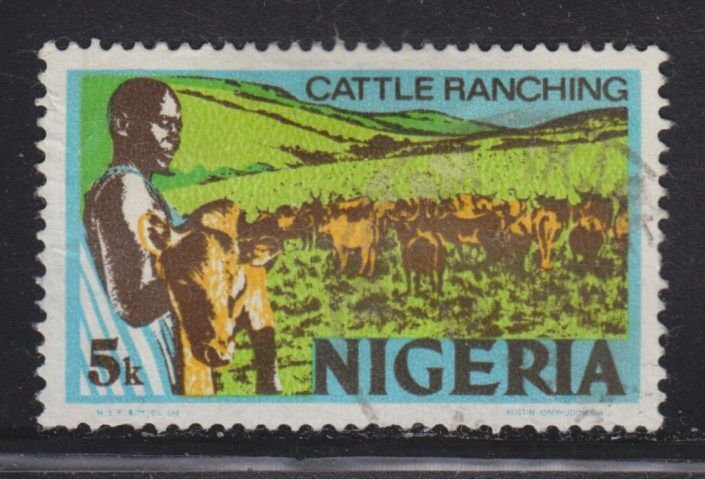 Nigeria 294 Cattle Ranching 1974 - Error