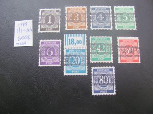 Germany 1948 ALLIED OCCUP. MNH MI. 1/1-1X1 OVERPRINT SET VF/XF 600 EUROS (191)