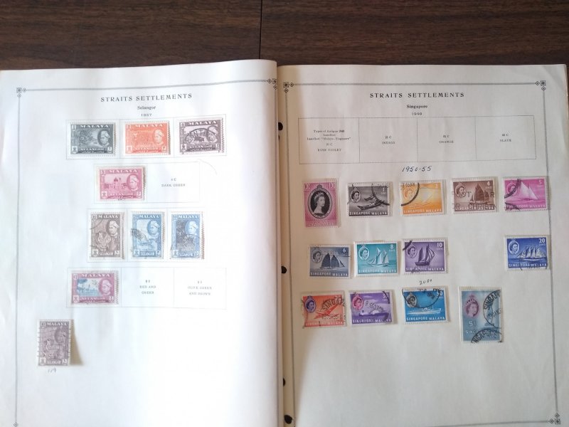 collection on pages 5% of Scott CV Malaya 1949-59 CV $76