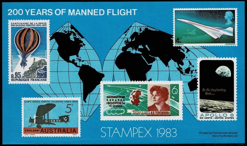 GB 1983,Mi.# MNH,Stampex 1983 200 Years of manned flight