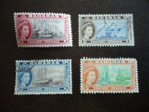 Stamps - Bahamas - Scott# 162,168,170,171 - Used Part Set of 4 Stamps