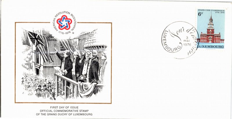 Luxembourg, Americana, Worldwide First Day Cover