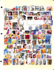 New Zealand Stamp Collection on 9 Stock Pages, Nice Selction Used Lot (FD)