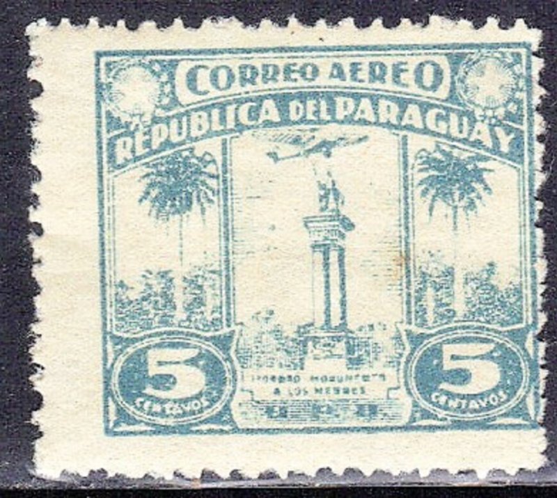 PARAGUAY SC# C56 ** MH ** 5c 1931-36 WAR MEMORIAL   SEE SCAN