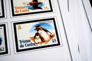 COLOR PRINTED TRISTAN DA CUNHA 1952-2010 STAMP ALBUM PAGES (139 illustr. pages)