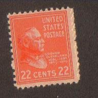 #827 MNH  22c G. Cleveland 1938 President Series