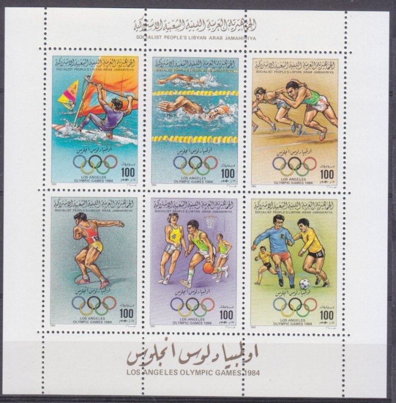 1984 Libya 1379-1384/B86 1984 Olympic Games in Los Angeles 26,00 €