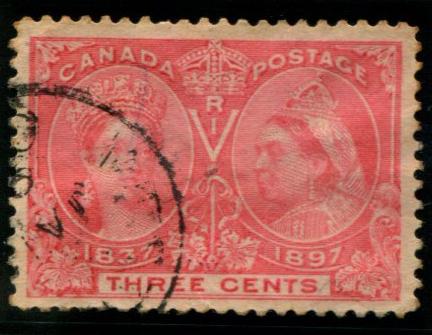 53 Canada 3c Diamond Jubilee Issue, used