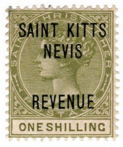 (I.B) St Kitts & Nevis Revenue : Duty 1/-