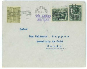 99865 - GUATEMALA - POSTAL HISTORY - AIRMAIL COVER Slogan postmark  1933