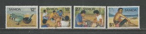 Samoa Scott catalog # 561a-561d Mint NH