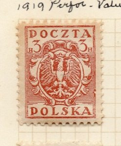 Poland 1919 Early Issue Fine Mint Hinged 3h. NW-184372