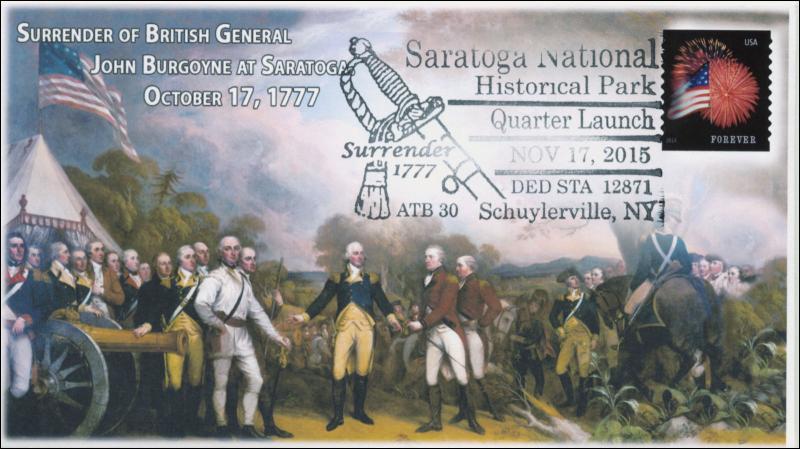 2015, Saratoga National Park, 1777 Surrender, pictorial, 15-229