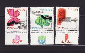 Israel 580-582 Tabs Set MH Environmental Protection (A)