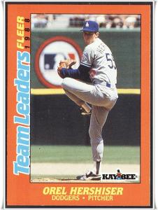 1988 Fleer Team Leaders #13	Orel Hershiser 