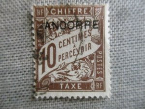 Andorra(Fr.), Scott#J2, used