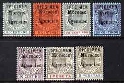 Morocco Agencies - Gibraltar Period 1903-05 KE7 set of 7 ...