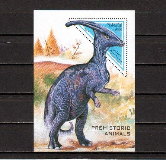 Somali Rep. 1997 Cinderella issue. Dinosaur s/sheet. 