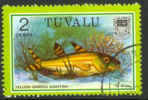 TUVALU 1979 2c Yellow-Banded Goatfish Marine Life Issue Sc 97 VFU