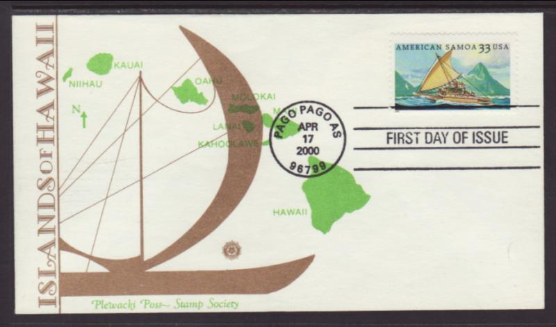 US 3389 Samoa Plewacki U/A FDC