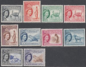 Somaliland Protectorate 128-137 MH Short Set CV $71.65