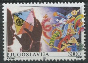 Yugoslavia Sc#1958 MNH, 3000d multi, Europa (C.E.P.T.) 1989 - Children's Game...